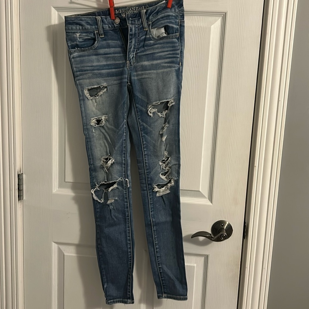 American Eagle ripped jeans